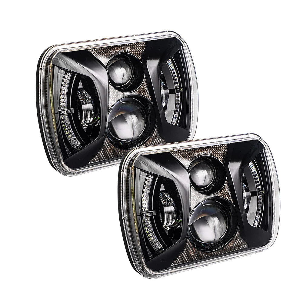 LED headlight pair
