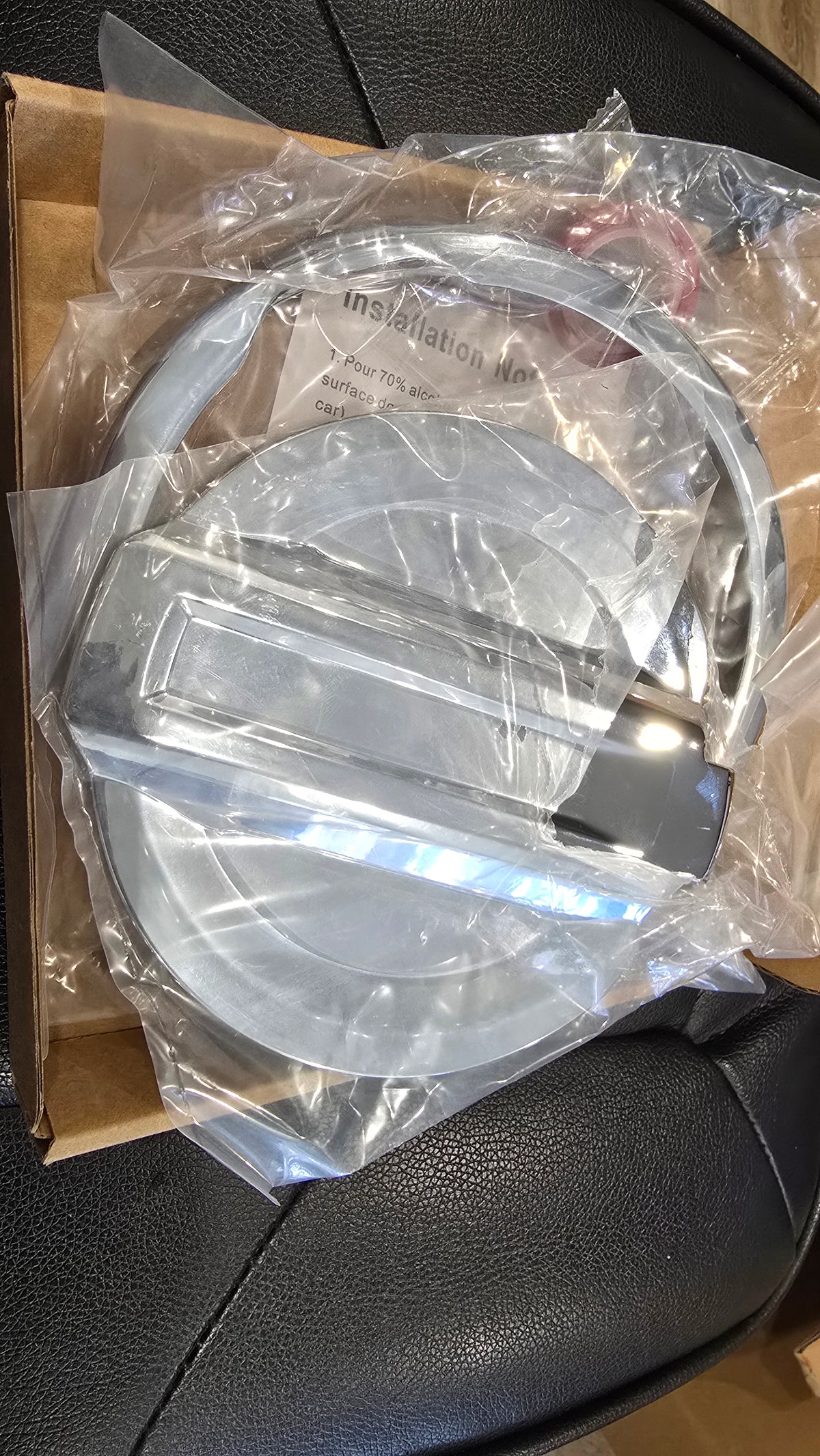 Savadicar Chrome Fuel Door Trim for Jeep Wrangler JL JLU 4xe & Gladiator JT 2018-Present
