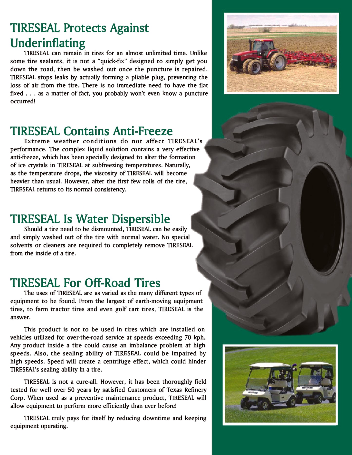 TIRESEAL For Off-Road Tires