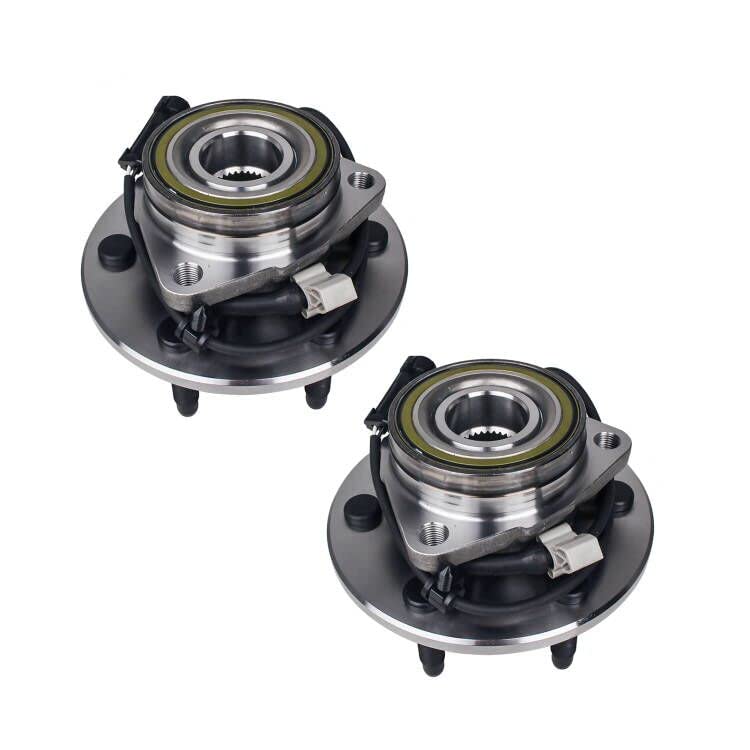 PAROD 515036HD 2PCS 4WD Front Wheel Hub Bearing Assembly Compatible with Cadillac Escalade, Chevy Avalanche 1500, Express, Silverado, Tahoe, Suburban, GMC Savana, Yukon, Sierra 6 Lugs w/ABS