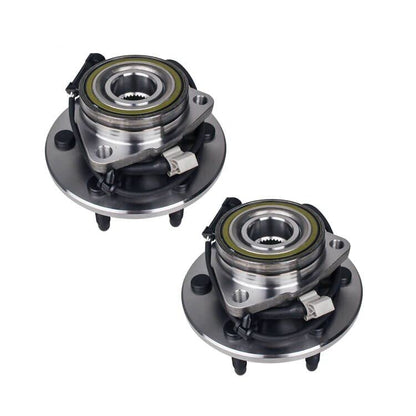 PAROD 515036HD 2PCS 4WD Front Wheel Hub Bearing Assembly Compatible with Cadillac Escalade, Chevy Avalanche 1500, Express, Silverado, Tahoe, Suburban, GMC Savana, Yukon, Sierra 6 Lugs w/ABS