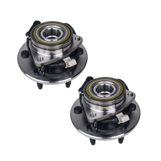 PAROD 515036HD 2PCS 4WD Front Wheel Hub Bearing Assembly Compatible with Cadillac Escalade, Chevy Avalanche 1500, Express, Silverado, Tahoe, Suburban, GMC Savana, Yukon, Sierra 6 Lugs w/ABS