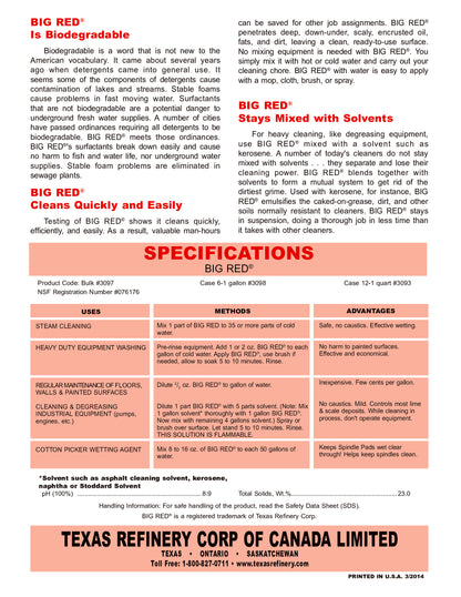 BIG RED® CONCENTRATED CLEANER