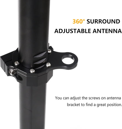 RERPRO Tailgate Flag Mount + CB Antenna Base – Jeep Wrangler JL 2018–2025