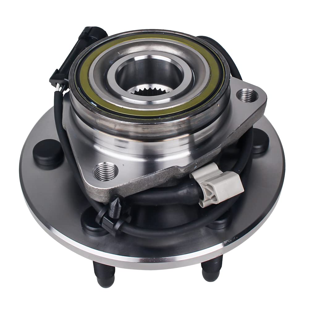 PAROD 515036HD 2PCS 4WD Front Wheel Hub Bearing Assembly Compatible with Cadillac Escalade, Chevy Avalanche 1500, Express, Silverado, Tahoe, Suburban, GMC Savana, Yukon, Sierra 6 Lugs w/ABS