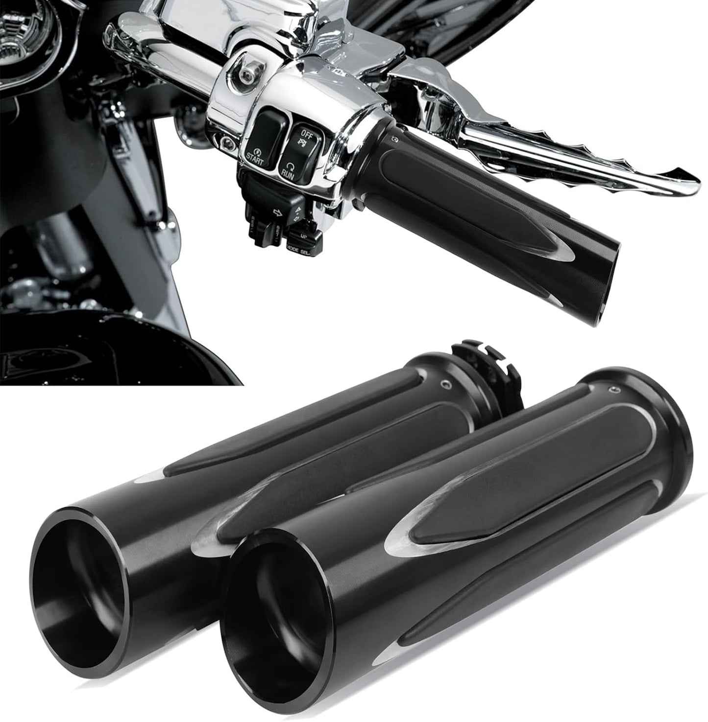 Motorkerékpár markolat 1" 25 mm kormány markolat Harley Davidsonhoz