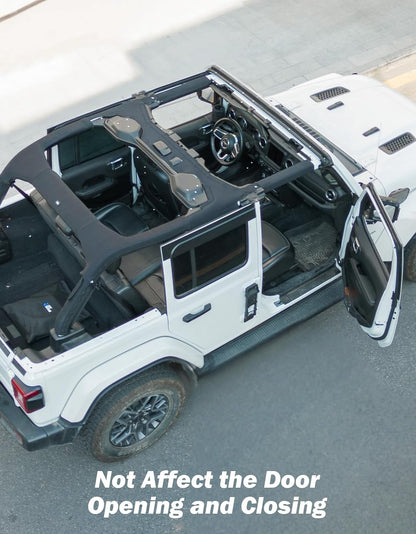 JOYTUTUS bukókeret burkolat bélés kompatibilis 2018-2025 Wrangler JL JLU, JL 4 ajtós, neoprén