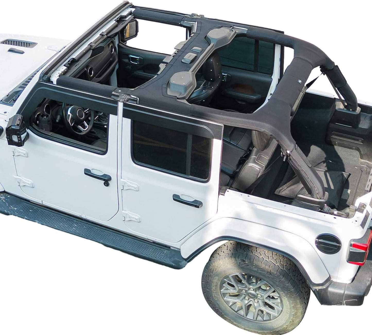 JOYTUTUS bukókeret burkolat bélés kompatibilis 2018-2025 Wrangler JL JLU, JL 4 ajtós, neoprén