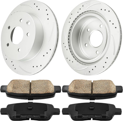 Extreme Series 31349 Rear Brake Rotor+D905 Pad Set – Nissan 350Z, Infiniti G35 /Damaged Box/