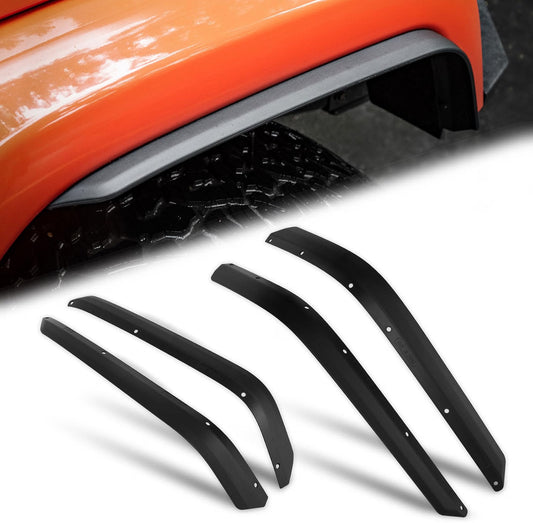 Front & Rear Fender Flares Compatible with 2007-2018 Jeep Wrangler JK JKU, Off-Road Wheel Flares Liner 4 PCS