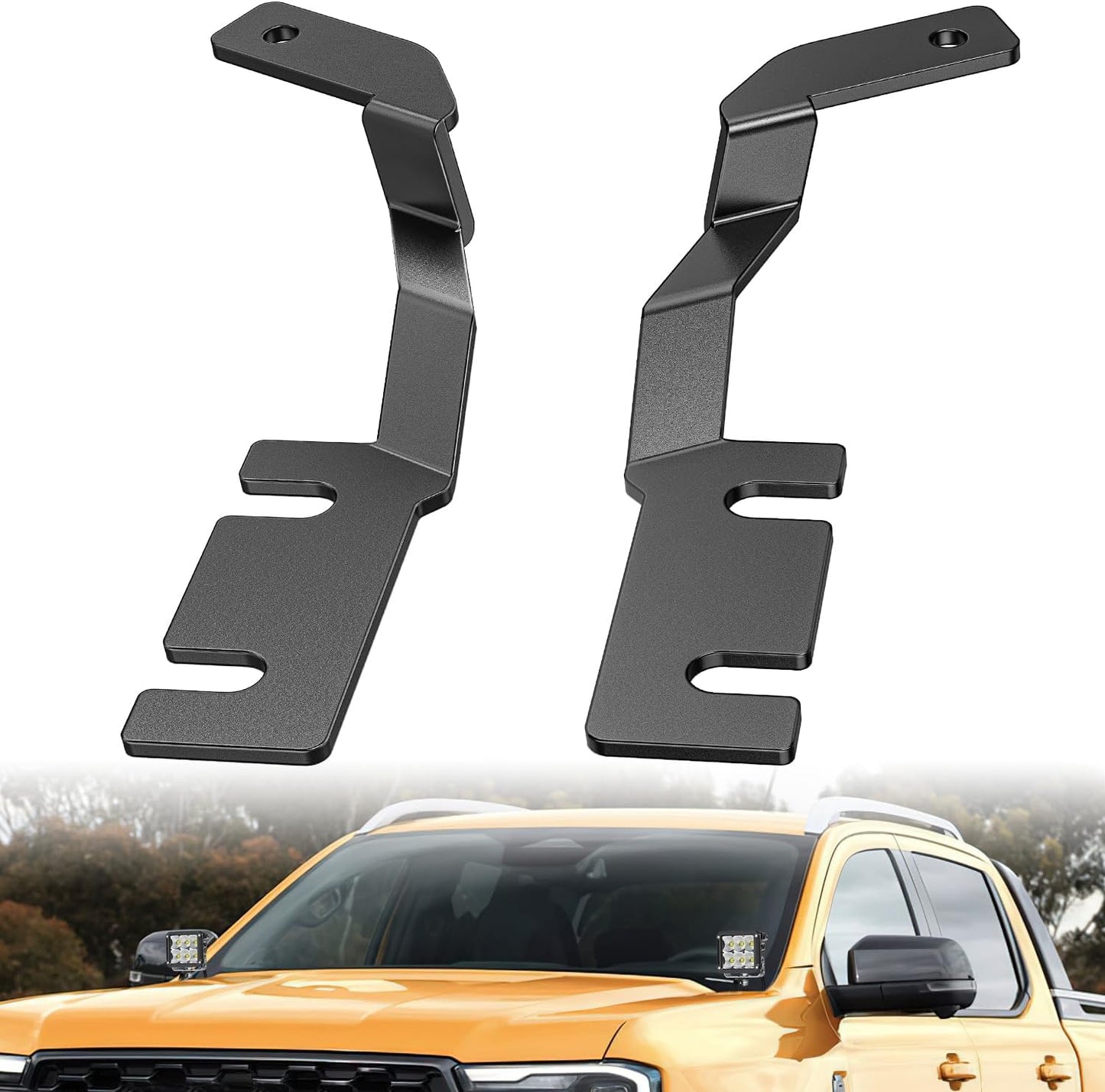 Nilight Ford Ranger Ditch Light Mount Brackets (2019–2023)