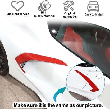 Exterior Door Handle Protector Trim Frame Cover Compatible with Chevrolet Corvette C8
