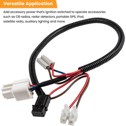 12V Power Adapter Harness – Jeep Wrangler JL/JLU, JK, TJ & Gladiator JT (1999–2025)