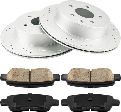 Extreme Series 31349 Rear Brake Rotor+D905 Pad Set – Nissan 350Z, Infiniti G35 /Damaged Box/
