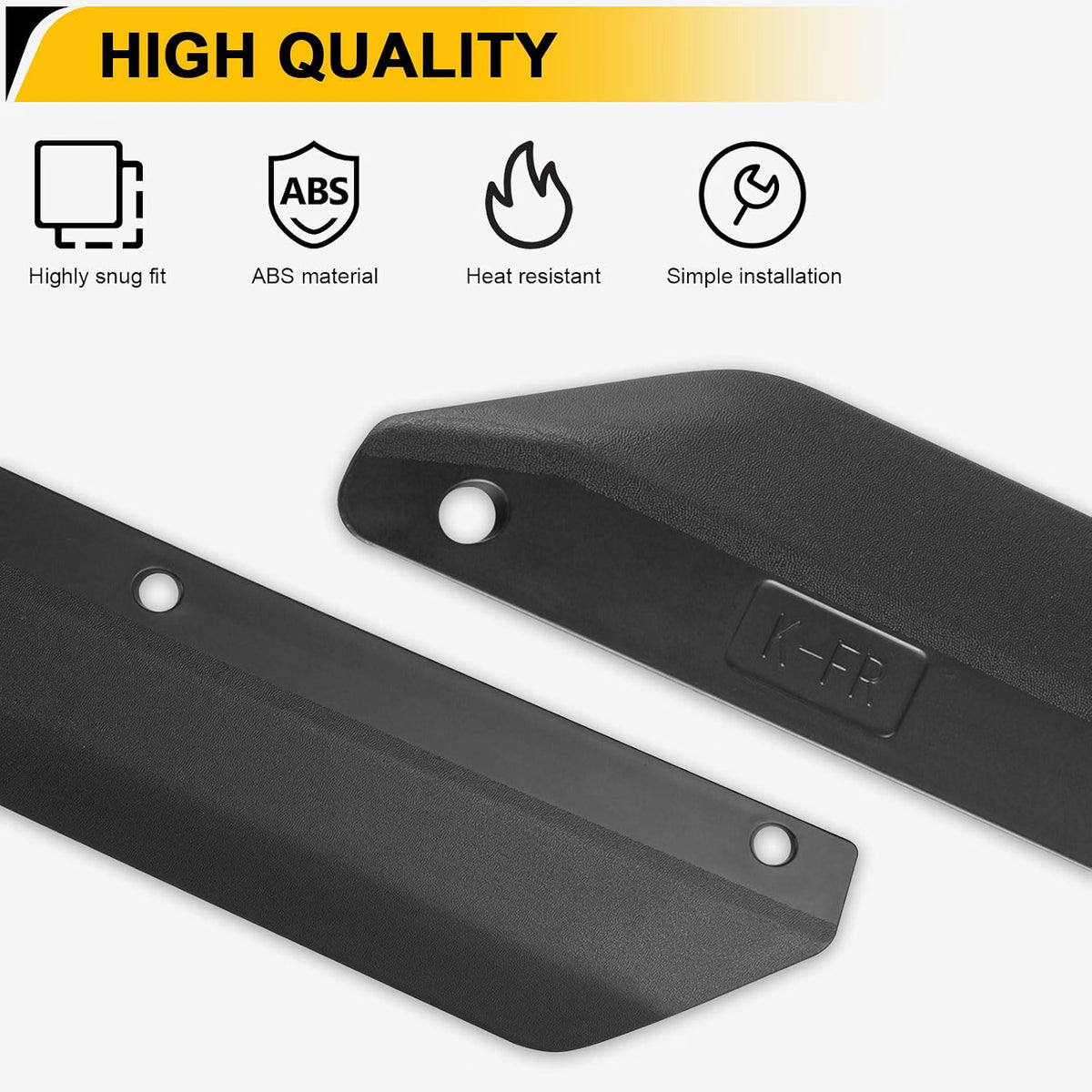 Front & Rear Fender Flares Compatible with 2007-2018 Jeep Wrangler JK JKU, Off-Road Wheel Flares Liner 4 PCS