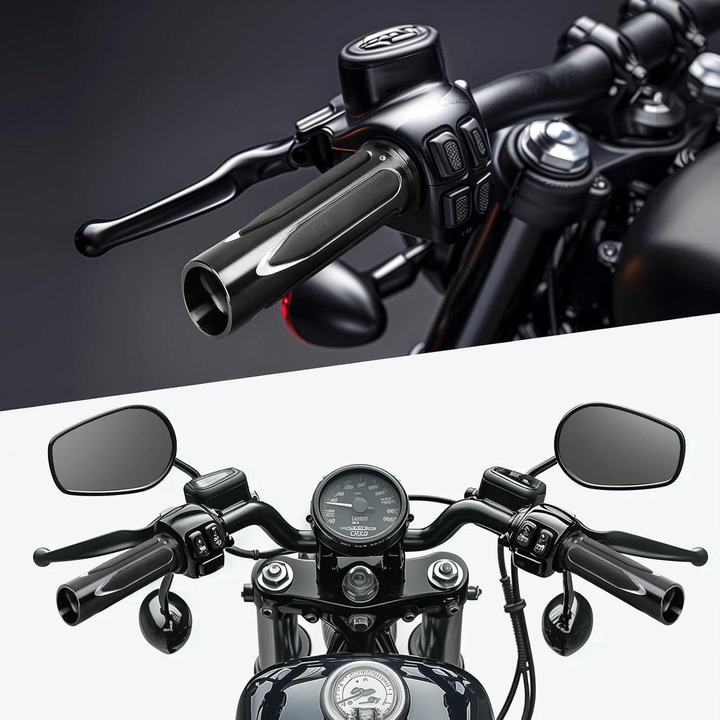 Motorkerékpár markolat 1" 25 mm kormány markolat Harley Davidsonhoz