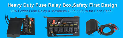6 Gang Switch Panel for Jeep Wrangler JK 2007-2018 Switch Control System Box Wiring Harness Kit Voltage Meter Digital Display