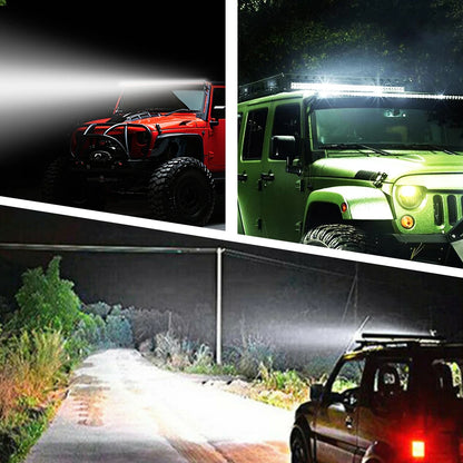 CO LIGHT 12"-52" Off Road LED Bar Spot Flood LED Light Bar/Work Light for Truck 4X4 UAZ 4WD ATV Car Barra LED Driving Fog Light