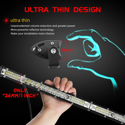 CO LIGHT 12"-52" Off Road LED Bar Spot Flood LED Light Bar/Work Light for Truck 4X4 UAZ 4WD ATV Car Barra LED Driving Fog Light