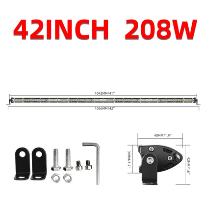 CO LIGHT 12"-52" Off Road LED Bar Spot Flood LED Light Bar/Work Light for Truck 4X4 UAZ 4WD ATV Car Barra LED Driving Fog Light