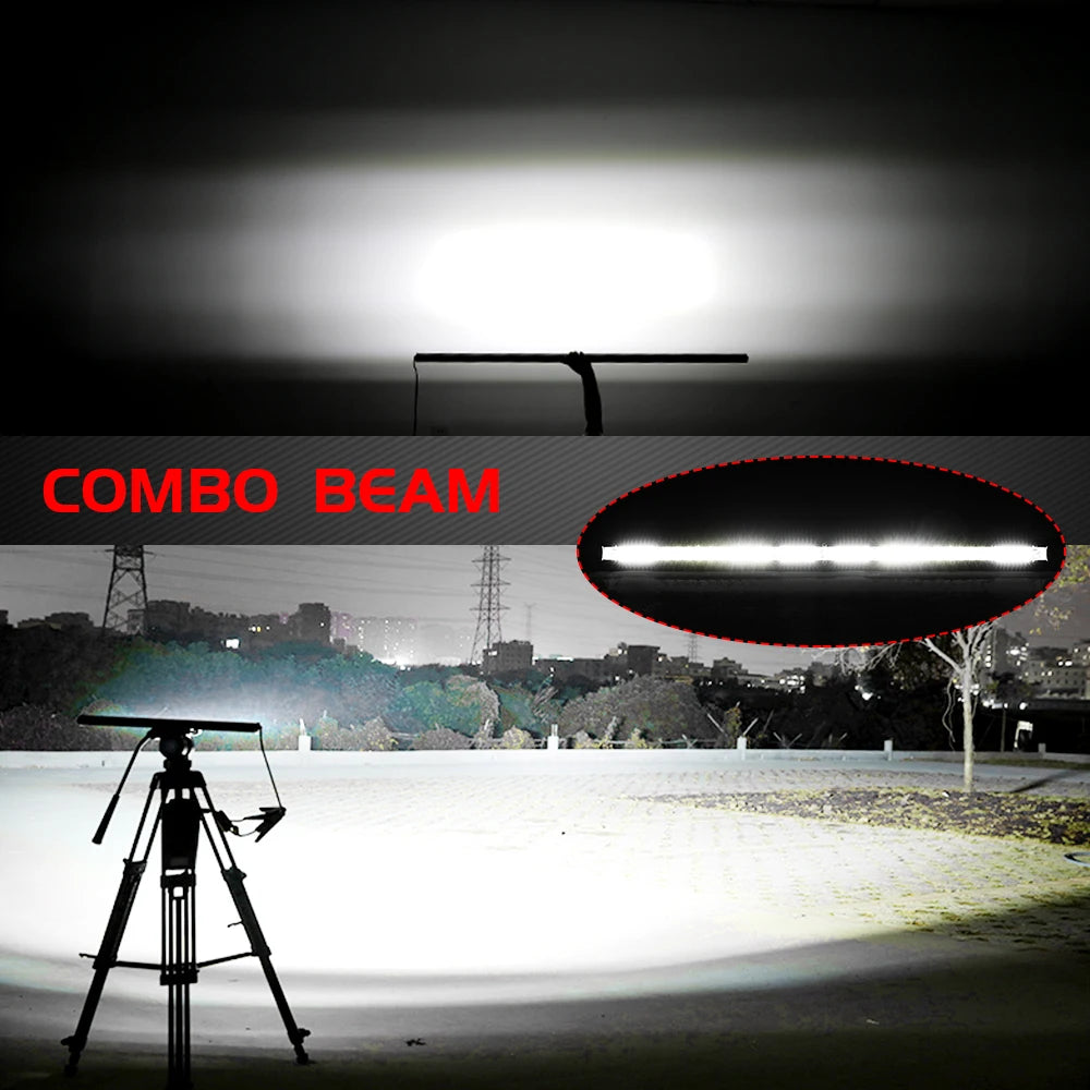 CO LIGHT 12"-52" Off Road LED Bar Spot Flood LED Light Bar/Work Light for Truck 4X4 UAZ 4WD ATV Car Barra LED Driving Fog Light