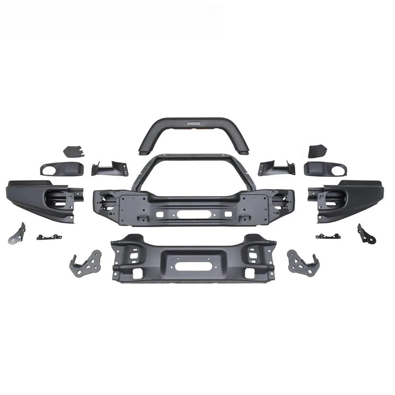 JK JL JT 2007-2023 AEV Style Front Bumper Bar Stell Modify Part Car