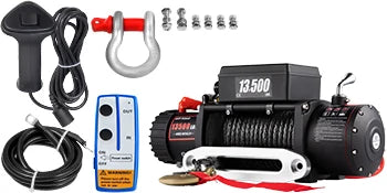 VEVOR ElectricWinch,12v13500lbs24MSyntheticRopewithRemoteControlfor4X4CarTrailerATVTruckOffRoadBoat