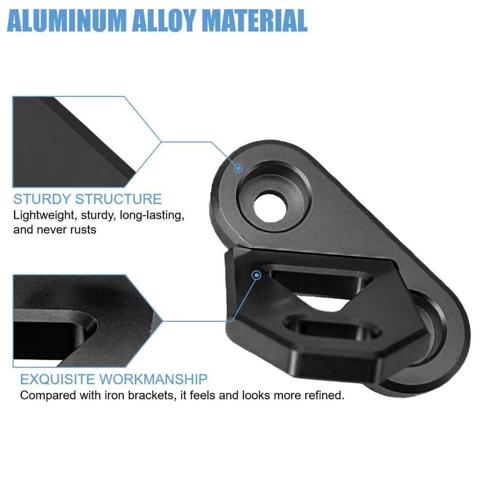 2pcs JK A-pillar Mounting Bracket for 2007-2017 Wrangler JK Aluminum Bracket for Off-Road LED Fog Light Work Light