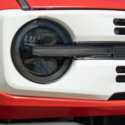 For Ford Bronco 2021-2023 Accessories- Car Headlight Protective Film Headlamp Restoration Transparent Black TPU Sticker