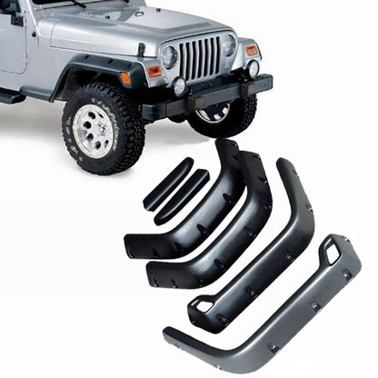 4X4 Off Road Mud Guard Fender Flares For Jeep Wrangler TJ 1997-2006 Wheel Arch Extensions Kits Mudguards Car Accessories
