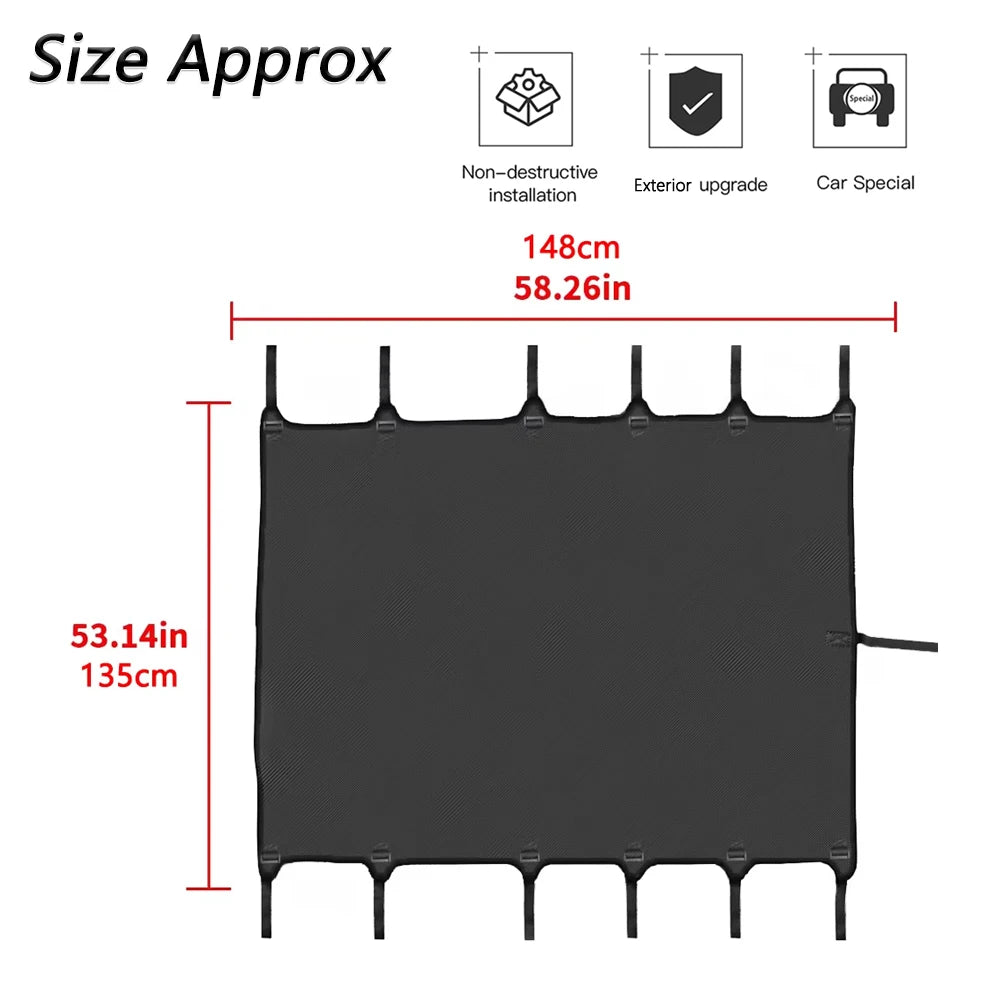 Soft Roof Top Cover Car Extented Bikini Top for Jeep Wrangler TJ 1997-2006 Car Sunshade Anti UV Insulation Exterior Accessories