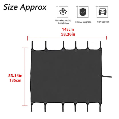 Soft Roof Top Cover Car Extented Bikini Top for Jeep Wrangler TJ 1997-2006 Car Sunshade Anti UV Insulation Exterior Accessories