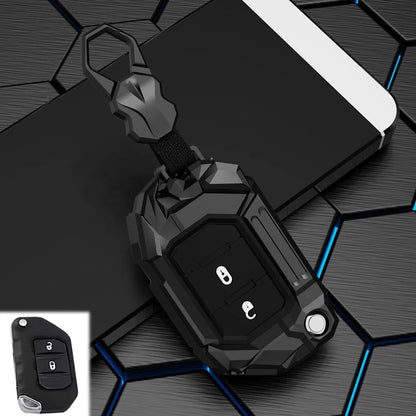 2 3 4 Buttons Car Key Case Cover For Jeep Wrangler JL TJ Gladiator JT 2018 2019 Remote Keyless Shell Holder Accessories Keychain