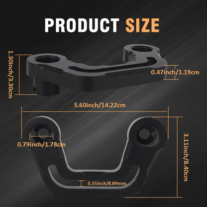 Hood Auxiliary Lights Mount Brackets A-Pillar Pods Led Work Light Holder for Jeep Wrangler JL/JLU 2018+ Gladiator JT 2020-2026