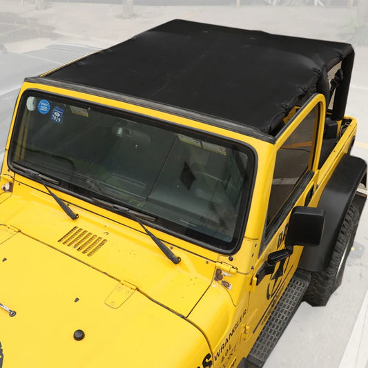 Soft Roof Top Cover Car Extented Bikini Top for Jeep Wrangler TJ 1997-2006 Car Sunshade Anti UV Insulation Exterior Accessories