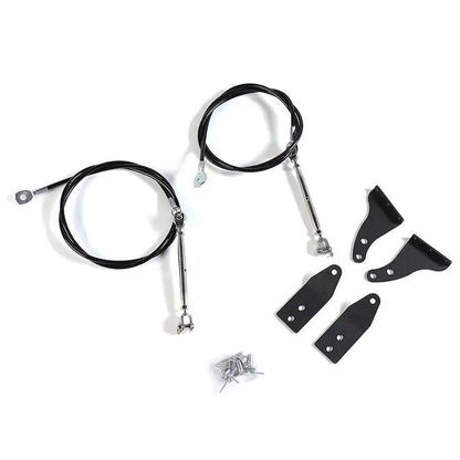 SHINEKA Car Hood Obstacle Eliminate Rope Branch Brush Line Limb Riser Kit for Jeep Wrangler TJ 1997-2006 Accessories