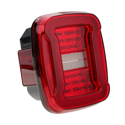 TJ YJ Taillights Replacement For Jeep Wrangler 1987-2006 LED Square Dynamic Amber Turn Signal/Tail Running/Brake/Backup Lights