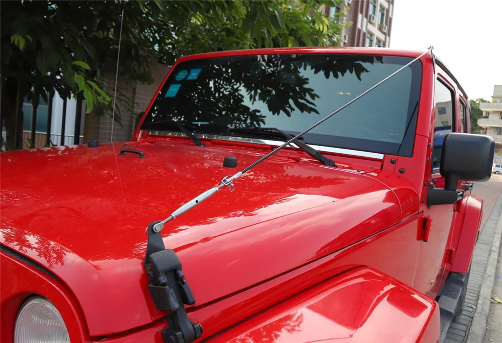 Limb Riser Kit Car Hood Obstacle Eliminate Rope Branch Brush Line for Jeep Wrangler JK 2007-2018 Protector Exterior Accessories
