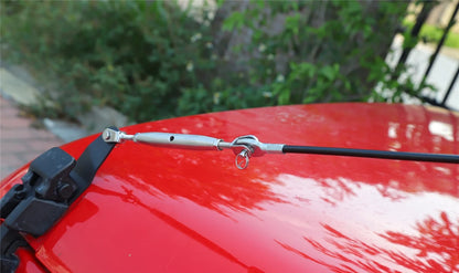 Limb Riser Kit Car Hood Obstacle Eliminate Rope Branch Brush Line for Jeep Wrangler JK 2007-2018 Protector Exterior Accessories
