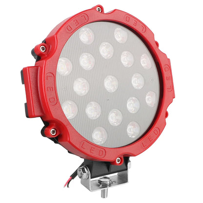 12V 51W Bright LED Light Off Road 4x4 Spotlight Car Headlight Work Spot Lamp