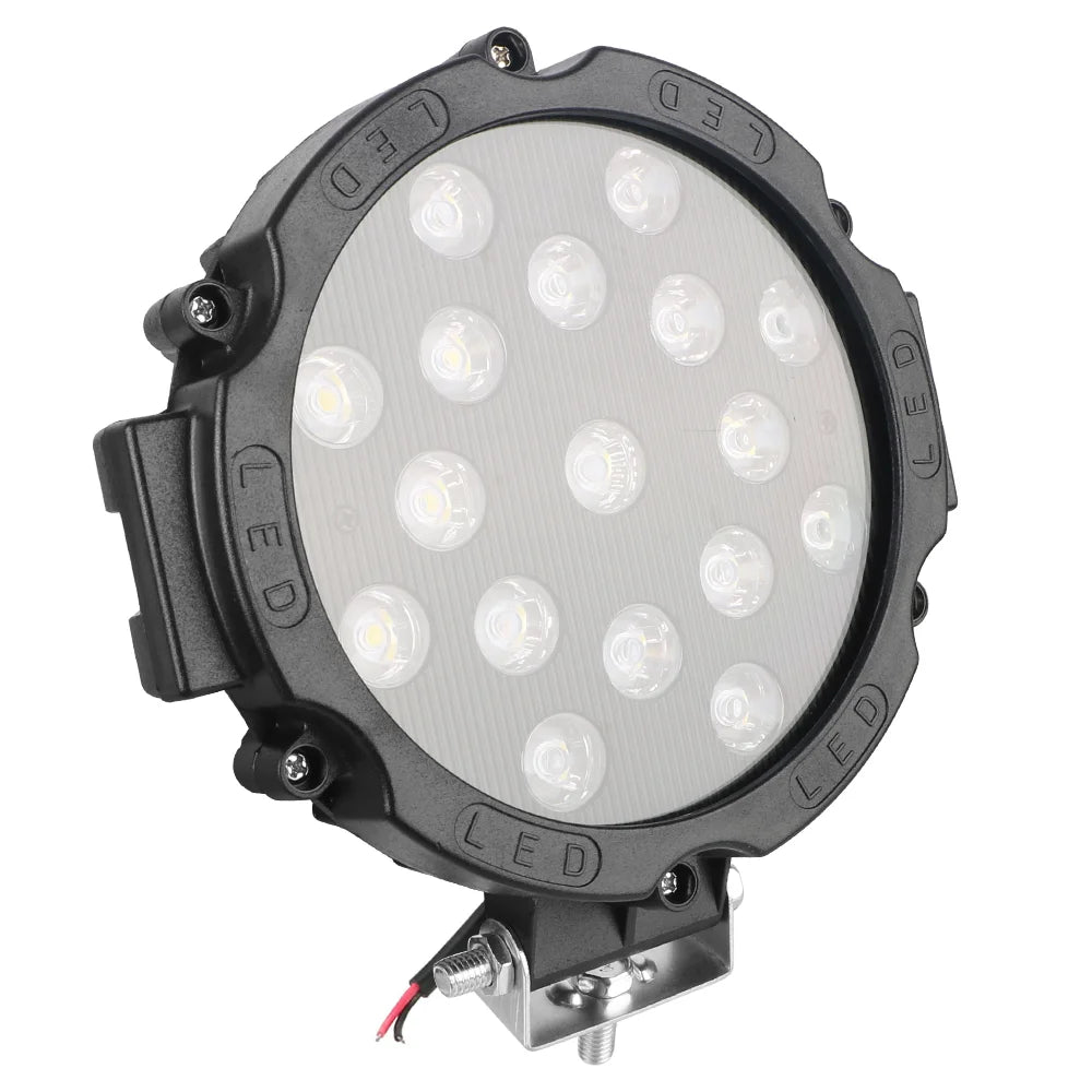 12V 51W Bright LED Light Off Road 4x4 Spotlight Car Headlight Work Spot Lamp