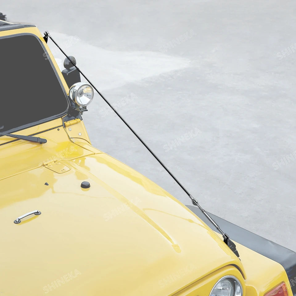 SHINEKA Car Hood Obstacle Eliminate Rope Branch Brush Line Limb Riser Kit for Jeep Wrangler TJ 1997-2006 Accessories