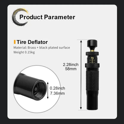 4pcs Tire Pressure Reduction Kit 10-30 PSI/0.7-2.1 BAR Auto-Stop Deflator Valve Set for Offroad Motorcycle SUV and Truck Tires