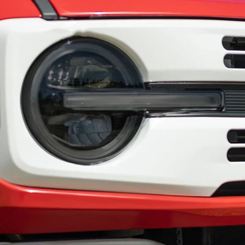 For Ford Bronco 2021-2023 Accessories- Car Headlight Protective Film Headlamp Restoration Transparent Black TPU Sticker