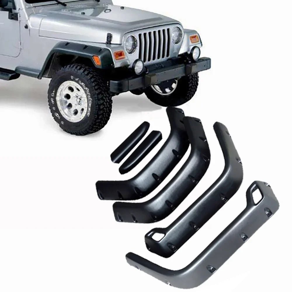 4X4 Off Road Mud Guard Fender Flares For Jeep Wrangler TJ 1997-2006 Wheel Arch Extensions Kits Mudguards Car Accessories