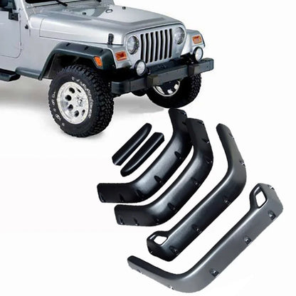 4X4 Off Road Mud Guard Fender Flares For Jeep Wrangler TJ 1997-2006 Wheel Arch Extensions Kits Mudguards Car Accessories
