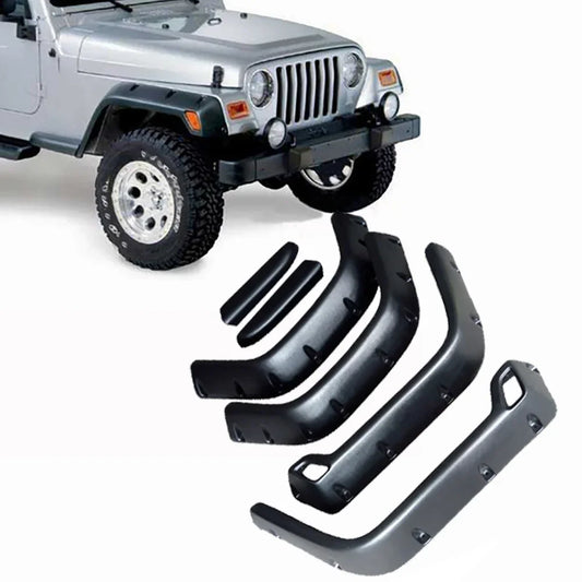 4X4 Off Road Mud Guard Fender Flares For Jeep Wrangler TJ 1997-2006 Wheel Arch Extensions Kits Mudguards Car Accessories