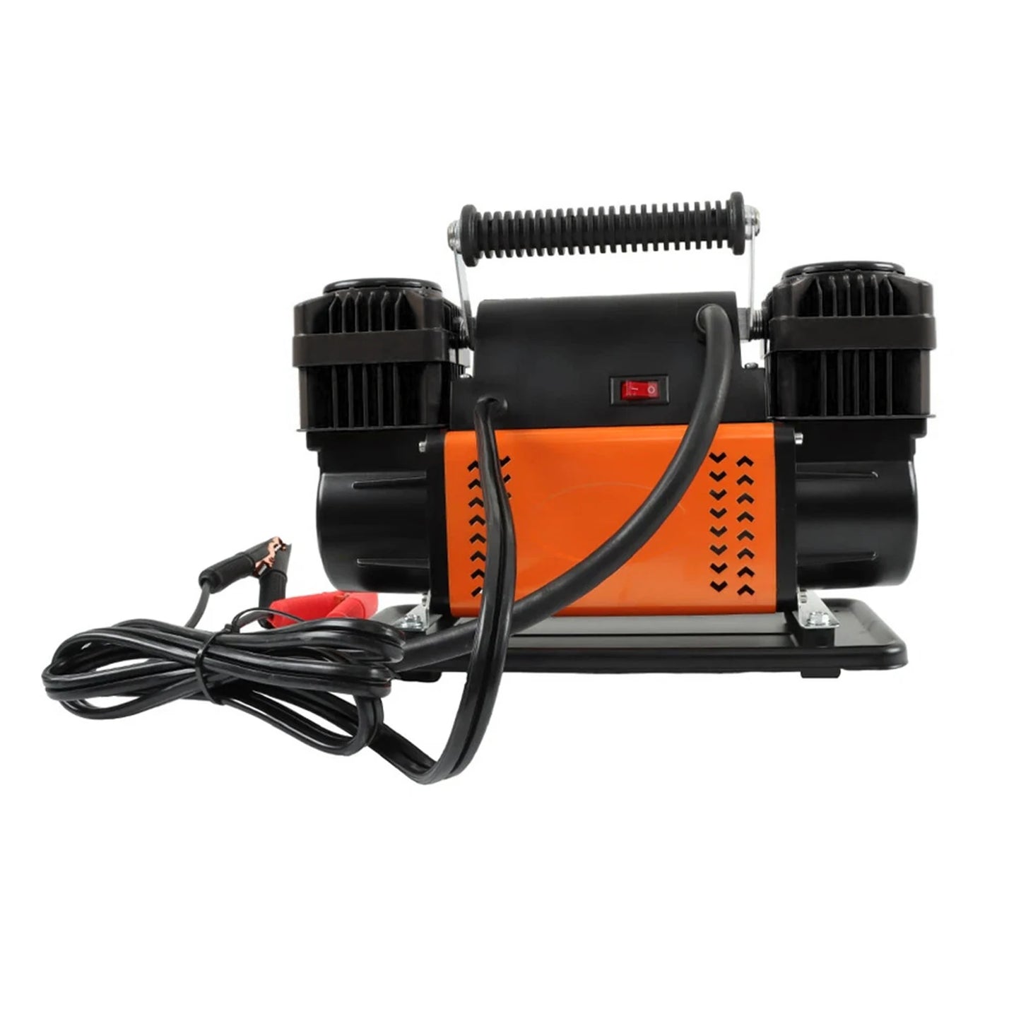Hikity 1080W Tire Inflator Compressor 300L/min. 2 Adapters Dual Cylinder Air Pump 150PSI Portable High-Pressure Air Pump For Car Trucks