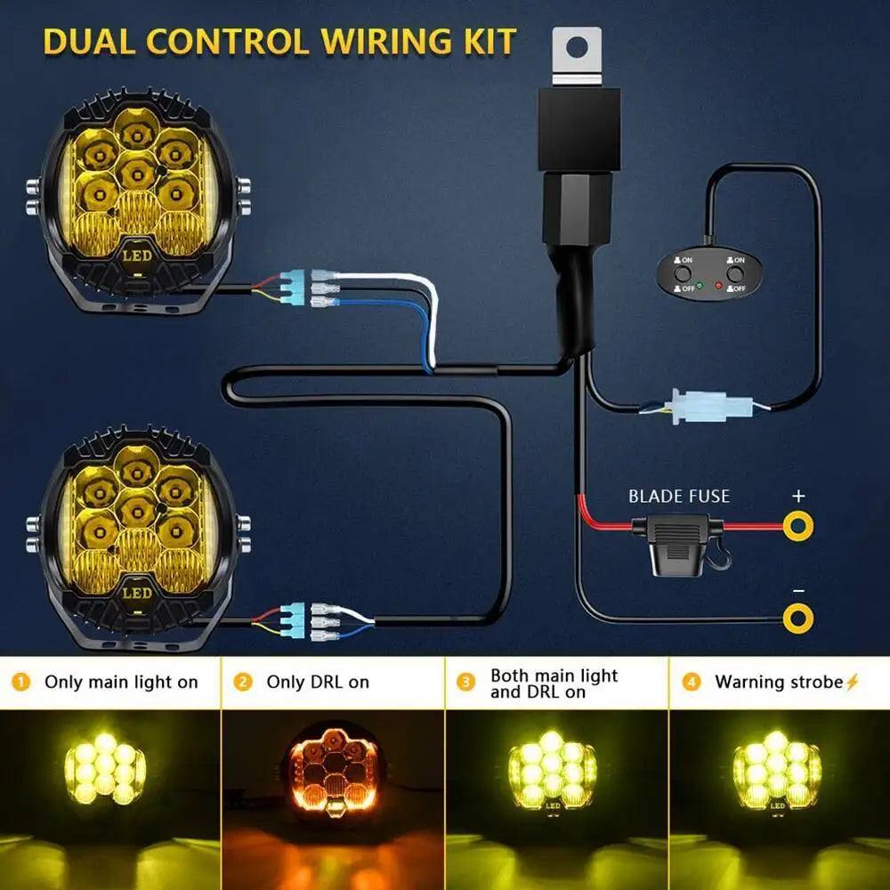 3'' 5'' 7'' Automobile LED Sport Work Lamps