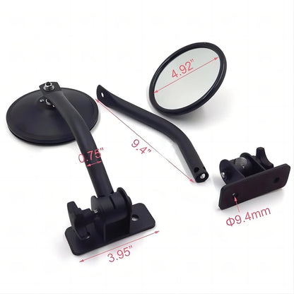 Car Side Door Rearview Mirror Adjustable Shape Angle Lens Blind Spot Exterior For Jeep Wrangler TJ JK 1997-2018 Car Styling